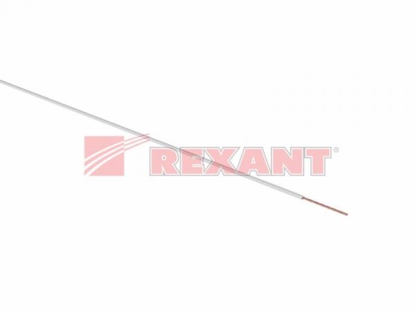 Провод ПГВА 1х0.75 мм² (бухта 100 м) белый REXANT 01-6501
