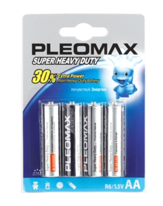 Элемент питания Pleomax R6 BP4 (кратно 4)