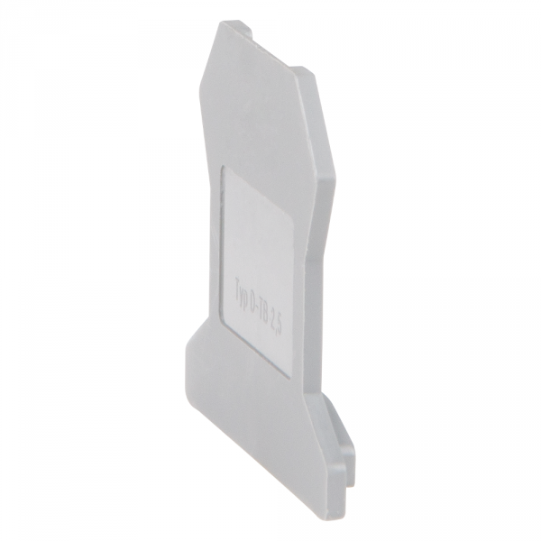 Крышка концевая для клеммы проходной OptiClip D-TB-2,5-серый