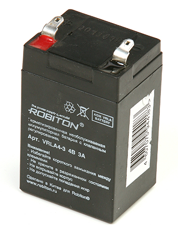 Аккумулятор ROBITON VRLA4-3 4V 3Аh   LA3000V4