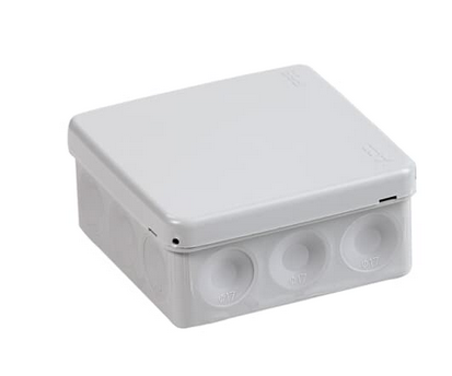 Коробка разветвительная, квадратная, 86х86 мм, IP 55, серая ABB  /AP9/G//2TKA140014G1/