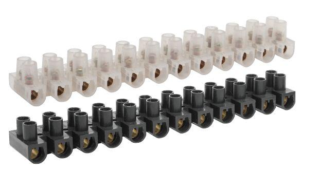 Колодки зажимные винтовые .Navigator  NTB-HPP-S12-100/BL 12пар,100А, сеч.10,0-25,0мм2, черн.  t - 25 + 125   71 019
