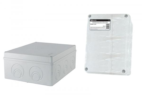Коробка распаячная ОП 240х195х90мм, крышка, IP55, кабельные ввода d28-3 шт., d37-2 шт., TDM