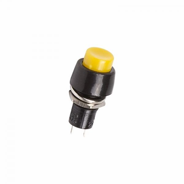 Выключатель-кнопка  250V 1А (2с) ON-OFF  желтая  Micro (PBS-20А)  REXANT 36-3072