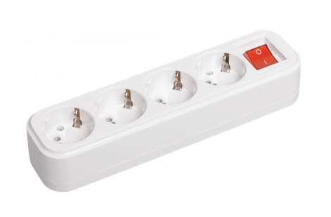 Колодка К04В 4 гнезда 2Р+РЕ 16А/250В CLASSIC IEK