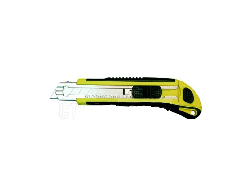 Нож широкий ПРОФИ, 18мм, автоматический, 5 лезвий, Twist-Lock // 888 3065040