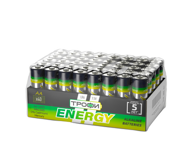 Элемент питания Трофи LR6-40 bulk ECO box40 (кратно 4)