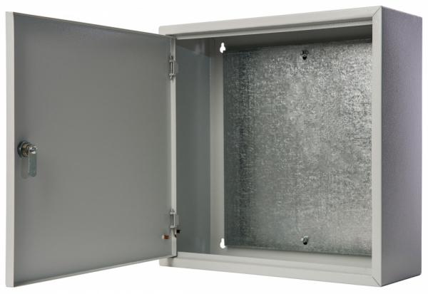Щит  400х400х155  IP31  ЩМП-05  металл  навесной с монтажной  панелью  DEKraft 30545DEK