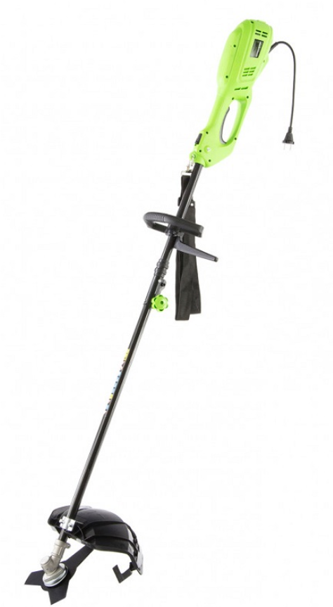 Триммер электрический ЭК-1100, 1100 Вт, 380 мм, разборная штанга, катушка полуавтомат, диск Сибртех