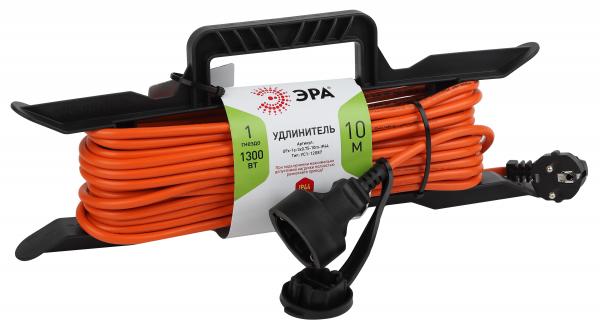 Удлинитель силовой ЭРА UFx-1e-3x0.75-10m-IP44 на рамке c/з 1 гн 10м ПВС 3x0.75