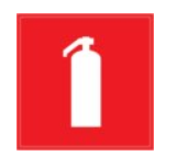Символ самоклеящаяся этикетка IEK "Огнетушитель" 150х150 мм