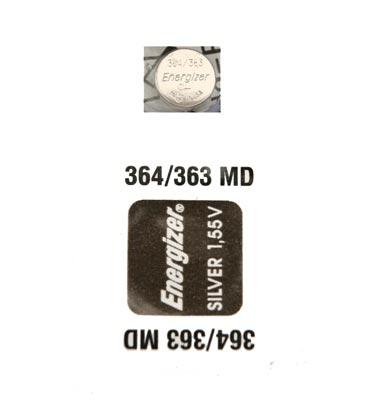 Элемент питания Energizer 364/363 MD