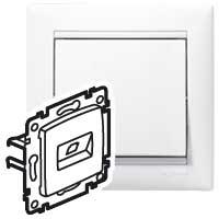 Legrand Valena  Белый Розетка RJ45 UTP категория 6, 2 выхода на захватах 774247