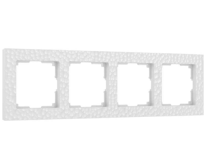 Werkel  Hammer Белый Рамка 4-местная W0042401/ a052523