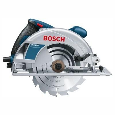 Пила дисковая (циркулярная)  Bosch 1400 Вт,70мм диск190*30 мм, GKS190