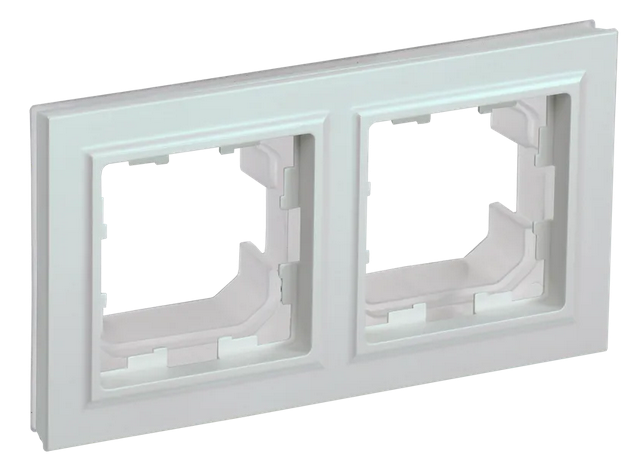 BRITE Рамка 2-мест. IP44 РУ-2-БрЖ-44 жемч. IEK