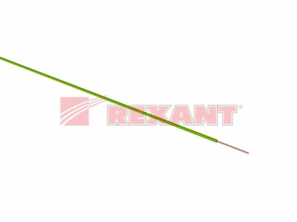 Провод ПГВА 1х1.50 мм² (бухта 100 м) зеленый REXANT 01-6533