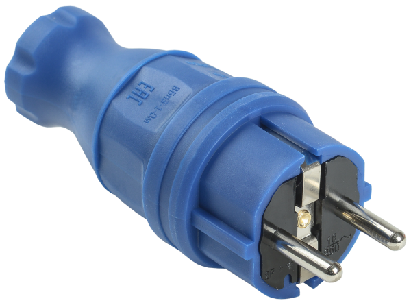 IEK ОМЕГА Вилка прямая IP44 Синий ВБп3-1-0м PKR01-016-2-K07