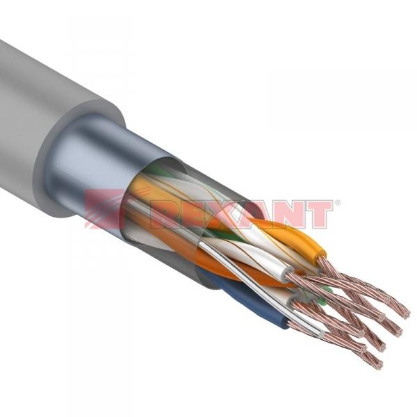 Кабель FTP 4PR 24AWG CAT5e 305м STRANDED REXANT 01-0145