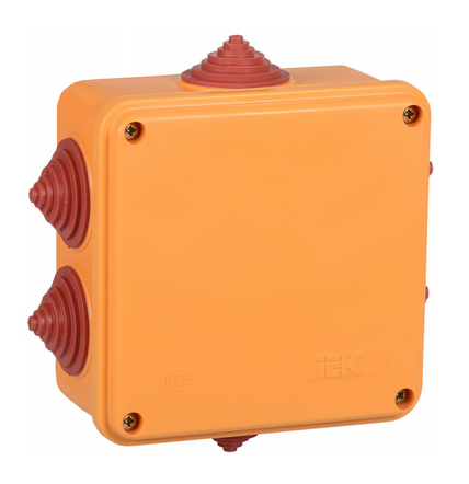 Коробка расп. огн. ПС 100х100х50мм 6P 4мм2 IP55 6 вв. IEK