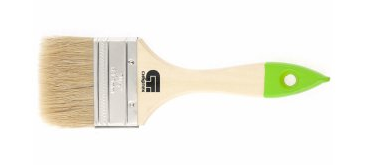 Кисть КФ 2.5" плоская 63 мм, натуральная щетина, деревянная ручка// Сибртех