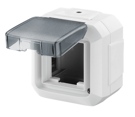 Коробка накладного монтажа ABB Variant+ IP54 для механизмов 45х45 с крышкой с четырьмя вводами белый