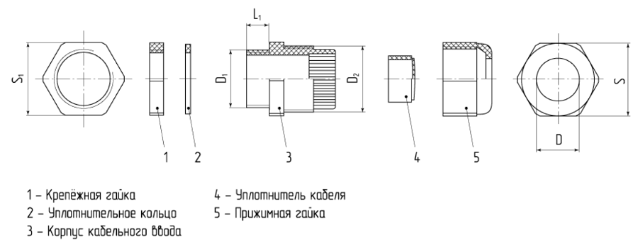 Сальник MGM 25 (Fortisflex)