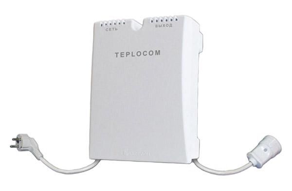 Стабилизатор 1ф  0,6кВа релейный напольный TEPLOCOM ST-888 220В, 600 Вт , Uвх. 145-260 В