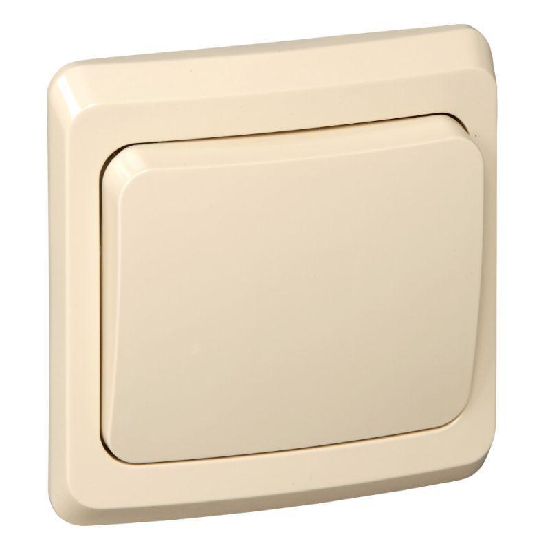 Переключатель проходной 1-кл. СП Этюд 10А IP20 крем. SchE BC10-004K