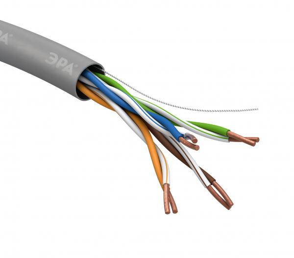 U/UTP 4x2x24AWG Cat5e CU PVC 305м SIMPLE кабель витая пара ЭРА