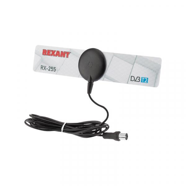 Антенна комнатная RX-255 для цифрового телевидения DVB-T2 REXANT 34-0255