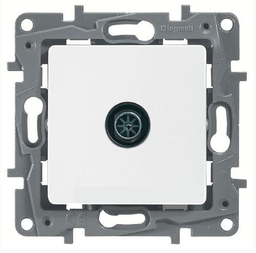 Legrand  Etika  Белый Розетка механизм TV топология "Звезда" 2дБ, 0-2400МГц 672251