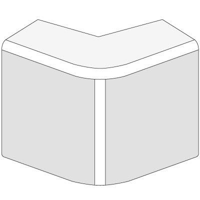 DKC  AEM  Белый  Угол внешний  25x17 00404