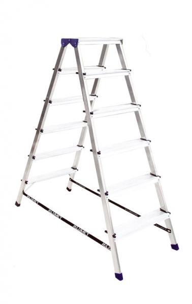 Стремянка  5 ст., алюм. двухсторонняя  Алюмет А7205