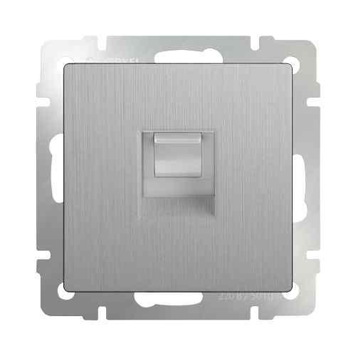 Werkel Серебряный Рифленый Розетка Механизм Ethernet RJ-45 WL09-RJ-45