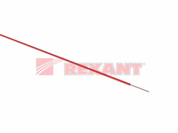 Провод ПГВА 1х2.50 мм² (бухта 100 м) красный REXANT 01-6544