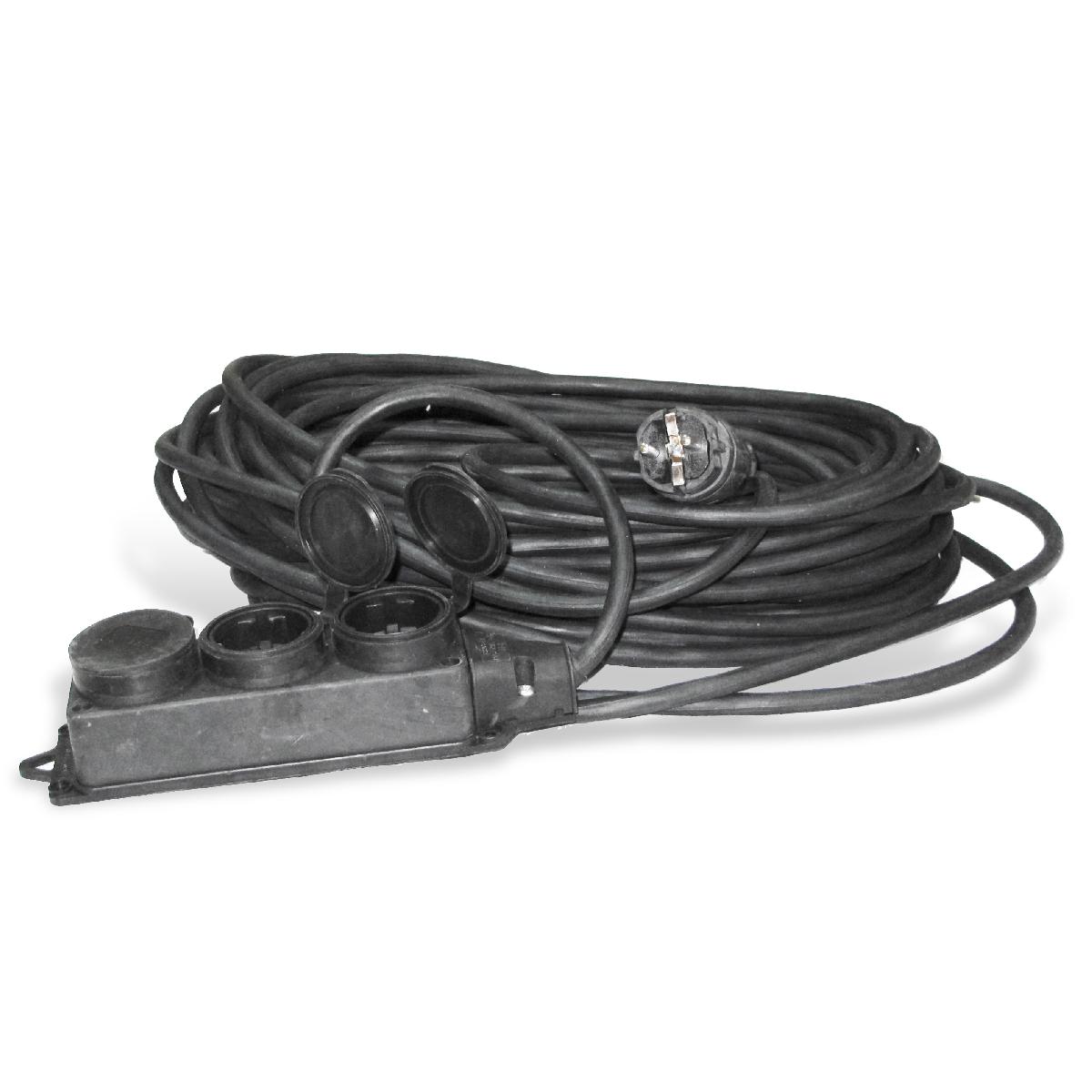 Удлинитель шнур Союз 3 гн. с з/к  3700 Вт КГ IP-44 30м