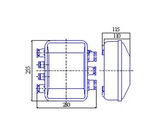 Коробка клеммная У615М IP54 TDM металлическая