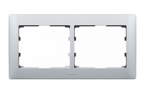 Legrand  Galea Life  Алюминий  Рамка 2-местная горизонтальная 771302