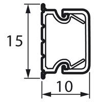 Кабель-канал  белый  15x10  METRA  Legrand (кратно 2)
