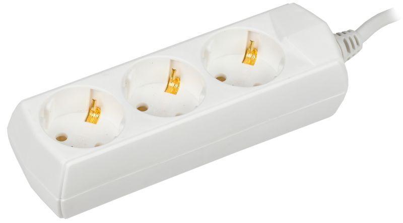 Удлинитель 3х5м с заземл. 10А IP20 Generica У03 2P+PE 250В 3х1 IEK WYP10-10-03-05-Z-G