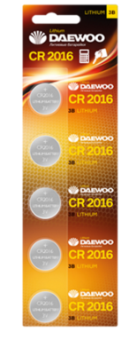 Элемент питания Daewoo CR2016 BL-5