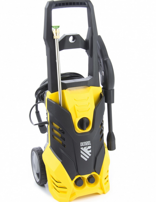Моечная машина высокого давления R-165, 2200 Вт, 165 бар, 7 л/мин, колёсная// DENZEL