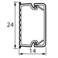 Кабель-канал  белый  24x14  METRA  Legrand  (кратно 2)