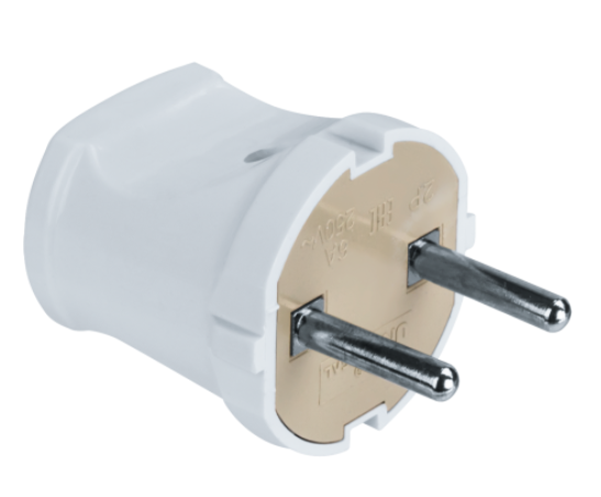 Navigator Вилка 61 358 NCA-PL01-6A-X-WH прямая без заземляющих контактов Белый 61358