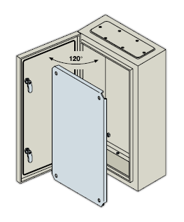 Щит  500х300х200  IP65  SR2 с монтажной платой TUR  ABB SRN5320K
