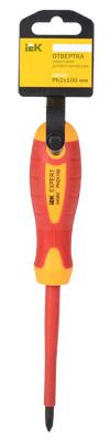 Отвертка крестовая диэлектрическая PH 0х60мм, 1000В Expert / IEK