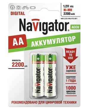 Аккумулятор Navigator 94 785 NHR-2200-HR6-Ready to use BP2