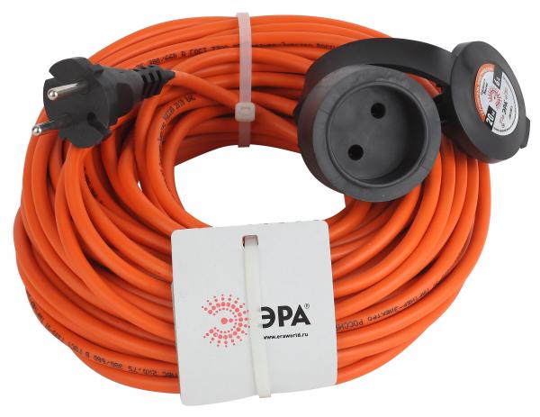 Удлинитель силовой ЭРА UPx-1-2x0.75-20m-IP44 в бухте б/з 1 гн 20м ПВС 2х0.75