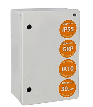 Щит  400х300х210  IP55  ЩПМП-1-0  антивандальный, матер. GRP, IK10, t от -60 С до +220 С  TDM SQ0912-0102
